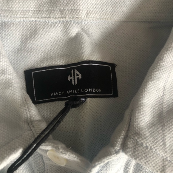 Hardy Amies Polo Shirt Baby Blue 100% Cotton Brand new with Tags - Picture 3 of 3